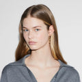 Gucci Gold Script Logo Drop Earrings 4002 - Gucci Gold Script Logo