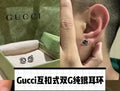 Gucci Silver Interlocking GG Earrings - Iconic Style