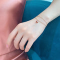 Bvlgari Rose Gold Carnelian Pendant Bracelet - Delicate