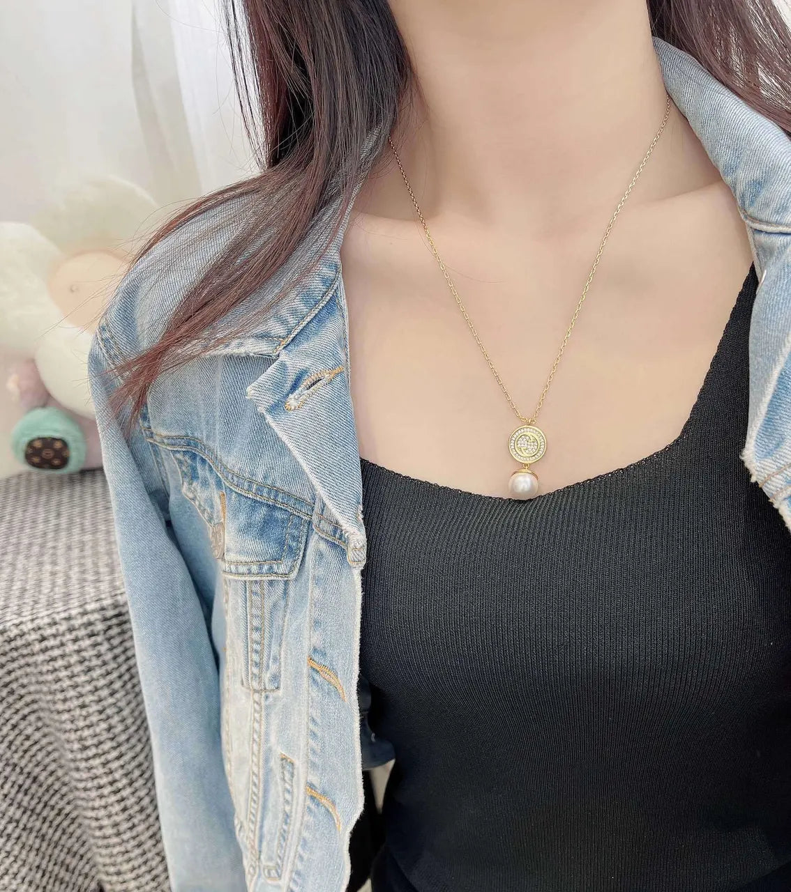 timeless Gucci Gold Pearl Pendant Necklace - Gucci Gold Pearl Pendant