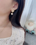 Gucci Gold Pearl Drop Earrings designer elegance - Gucci Gold Pearl