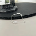 Premium Silver GG Logo Chain Bracelet