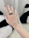 floral Louis Vuitton Gold Charm Bracelet - Louis Vuitton Gold Charm