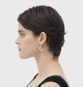 Bottega Veneta Silver Earrings sculptural drop - Bottega Veneta Silver
