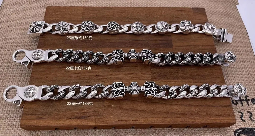 Premium Silver Chain Bracelet - Artisan Crafted