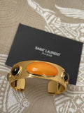 Saint Laurent Gold-Tone Cuff Bracelet