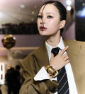 Saint Laurent Gold-Tone Cuff Bracelet - Premium Quality