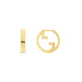 iconic Gucci Gold-Tone GG Hoop Earrings - Gucci Gold-Tone GG Hoop