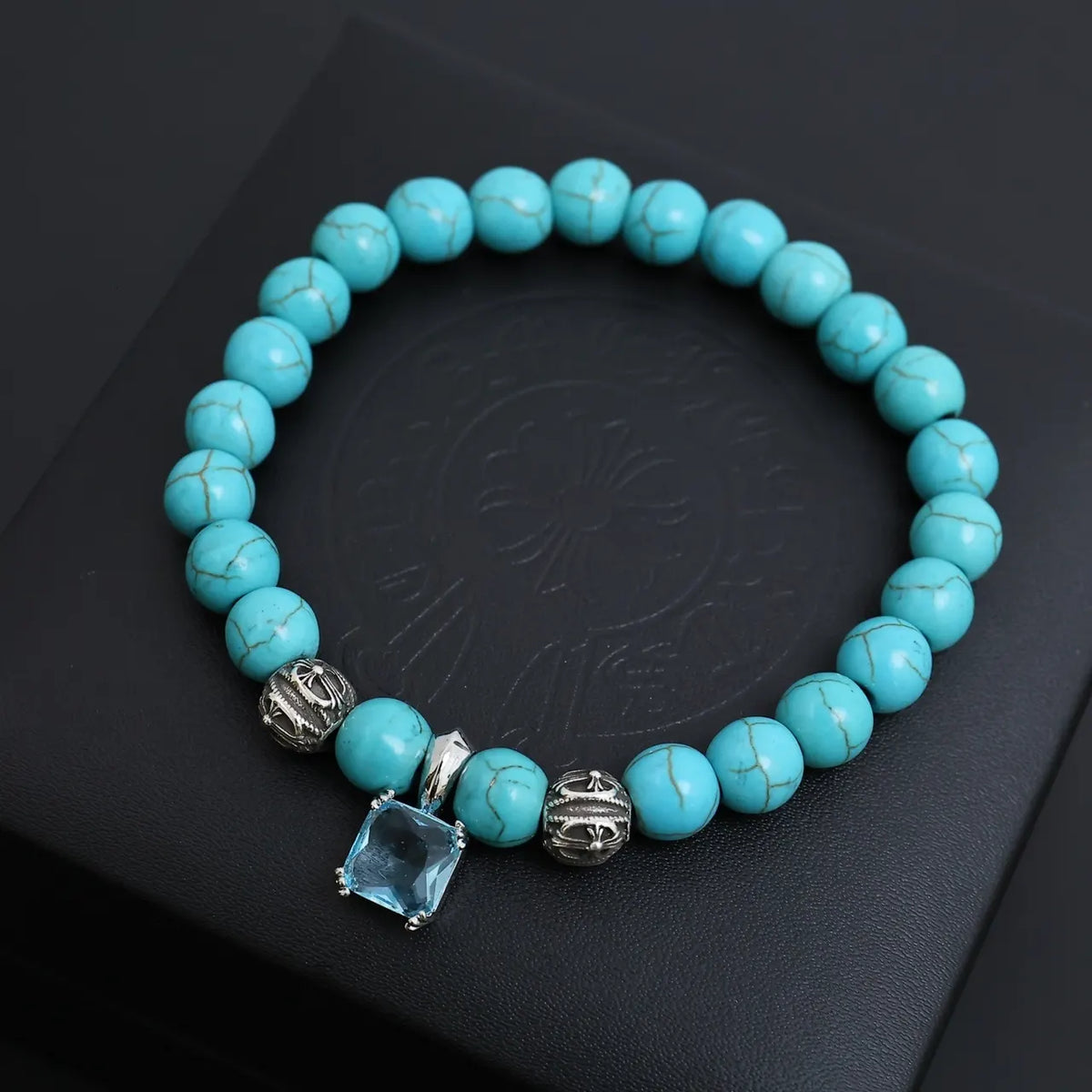 Premium Beaded Bracelet with Charm - Exquisite Quality