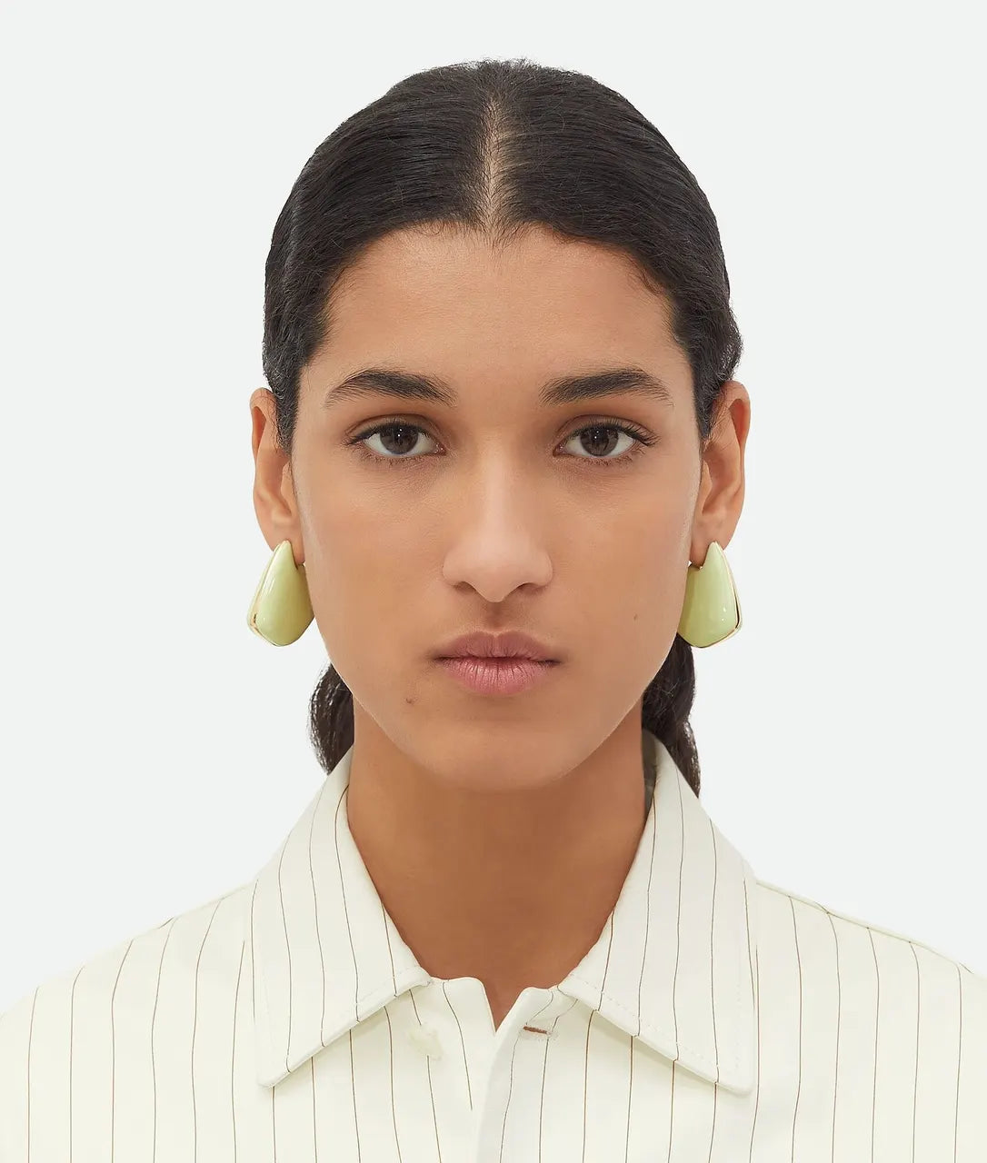 Bottega Veneta Green Resin Earrings - Designer Chic