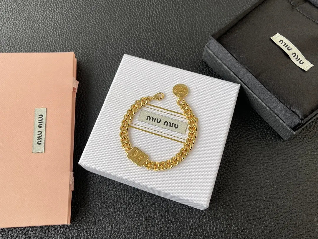 Miu Miu Chain Bracelet - Premium Gold Plated