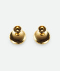 modern Bottega Veneta Gold Disc Earrings - Bottega Veneta Gold Disc