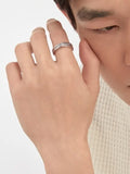 Silver CZ Eternity Band Ring - Elegant - Classic Design