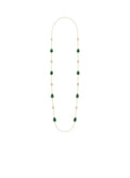Van Cleef Alhambra Gold Malachite Long Necklace