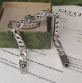 Gucci Silver Dragon Head Chain Bracelet - Premium Quality