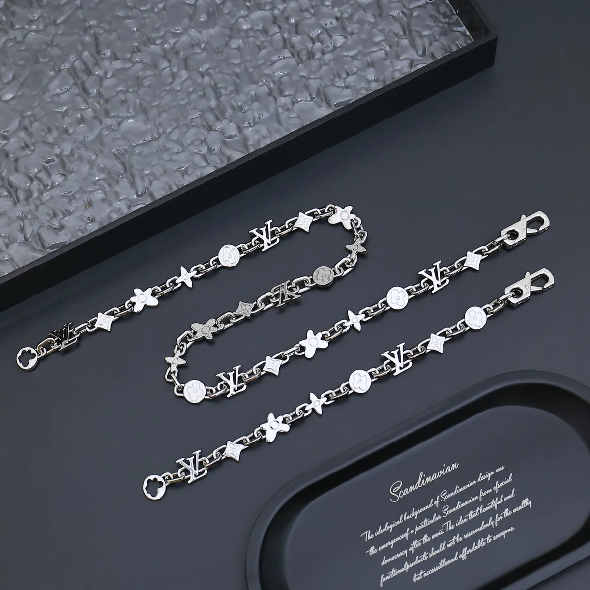 Premium Designer Inspired Bracelet - Silver Chain