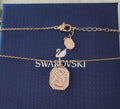 Swarovski Rose Gold Swan Pendant - Crystal Accented