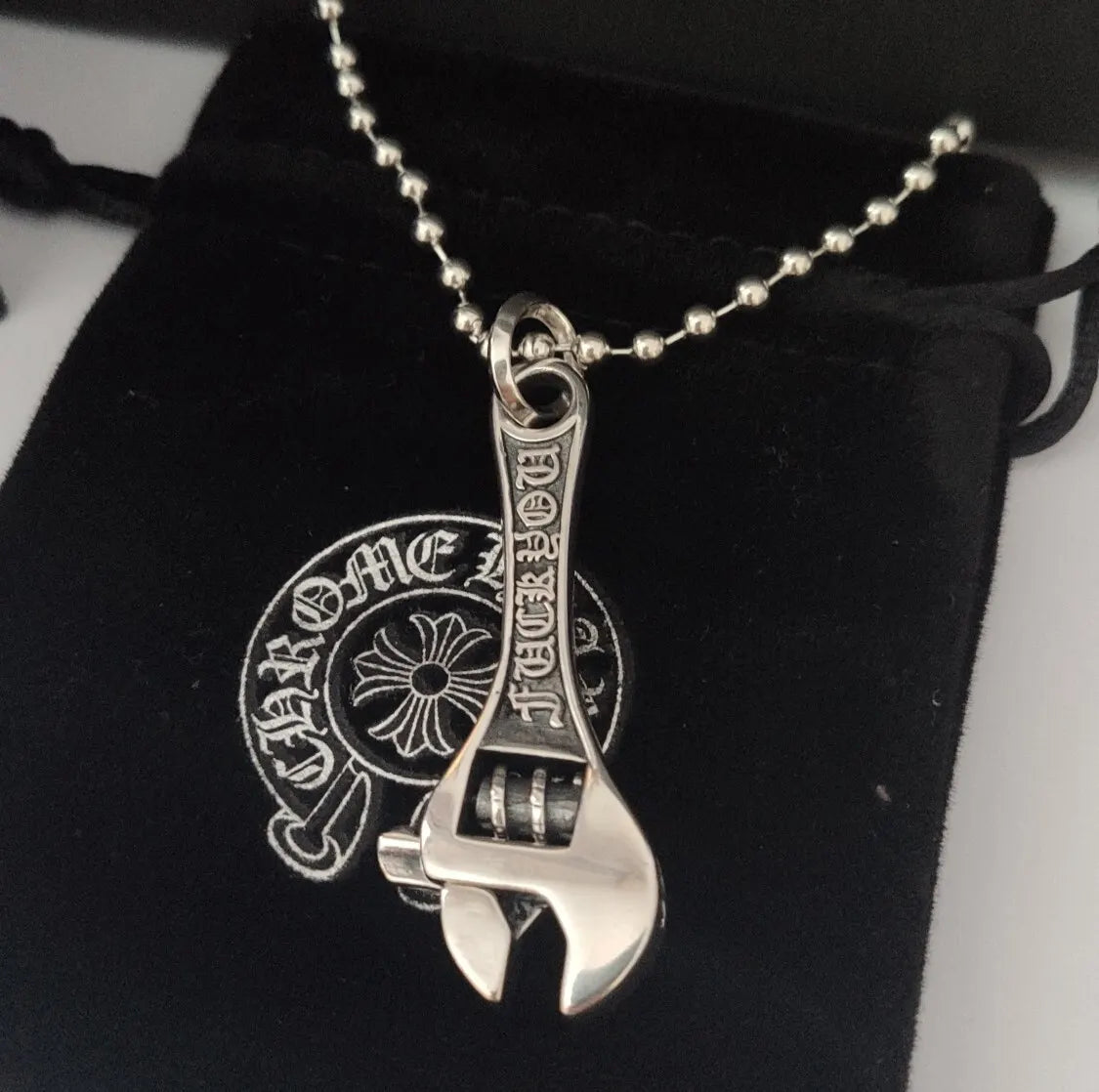 Chrome Hearts Wrench Pendant - Chrome Hearts Silver Wrench Pendant