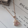 Bvlgari Rose Gold Diva Necklace - Pink Sapphire Accent