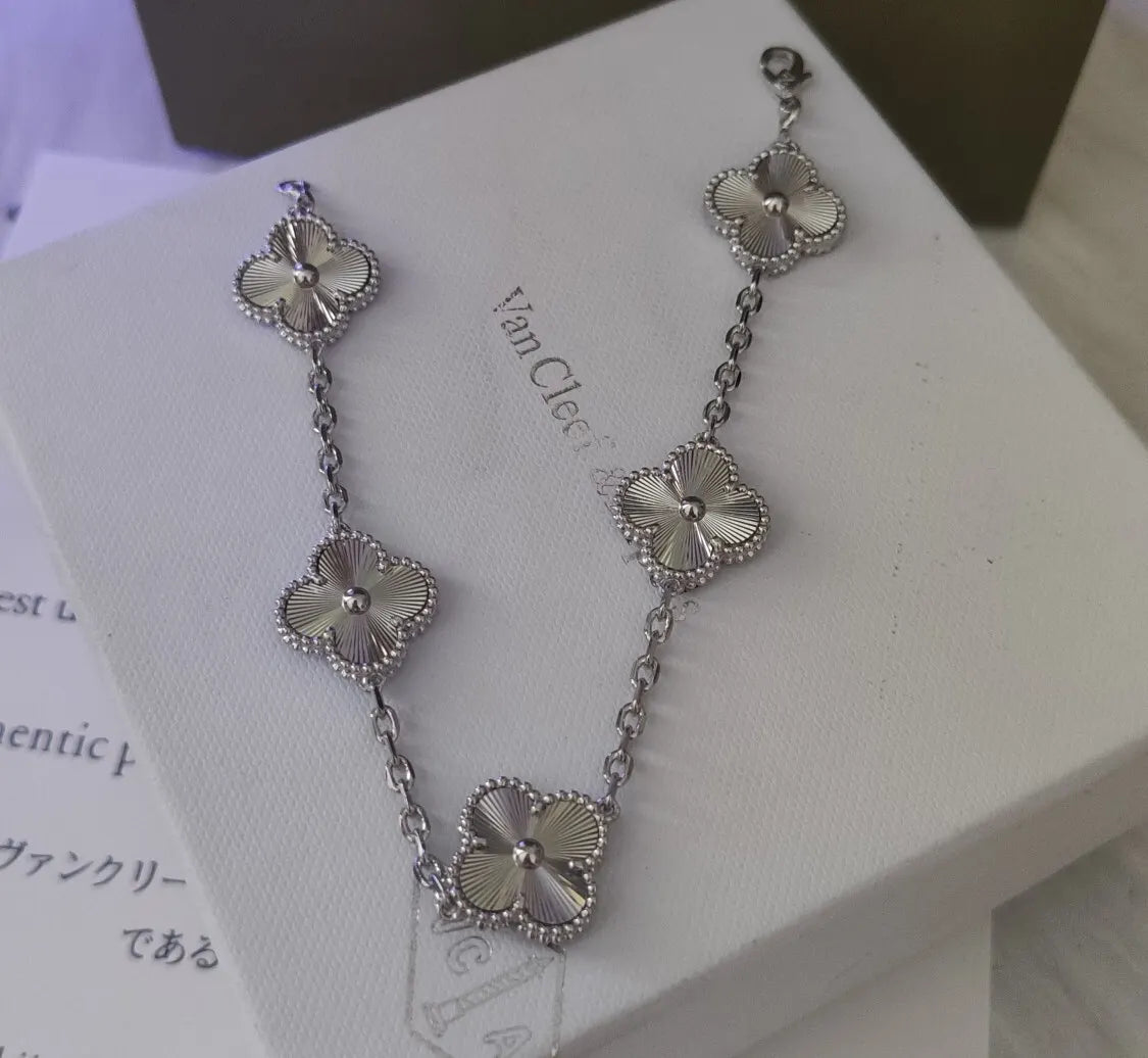 Van Cleef & Arpels Vintage Alhambra Silver Bracelet