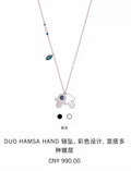 Swarovski Rose Gold Hamsa Necklace - Swarovski Rose Gold Hamsa Hand