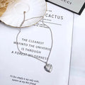 Gucci Silver Heart Locket Necklace - 'Blind for Love'