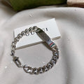 Gucci Inspired Silver Chain Bracelet - Premium Quality