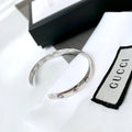 Gucci Silver Engraved Cuff Bracelet - Premium Quality