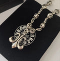 Chrome Hearts Fleur-de-Lis Necklace - Chrome Hearts Silver