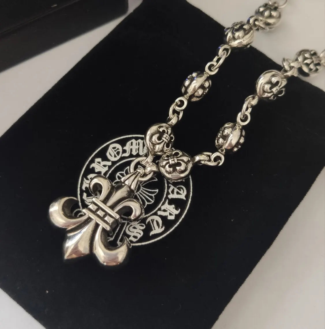 Chrome Hearts Fleur-de-Lis Necklace - Chrome Hearts Silver