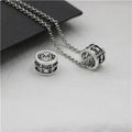 Fashion Silver Cylinder Pendant Necklace - Designer Chain