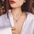 Chrome Hearts Diamond Cross Necklace - Sterling Silver
