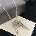 Chrome Hearts Silver Spike Pendant Necklace - Edgy Style