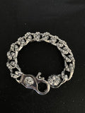 Premium Silver Chain Bracelet - Chrome Hearts Style