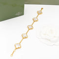 Premium Clover Bracelet - Gold & Mother of Pearl