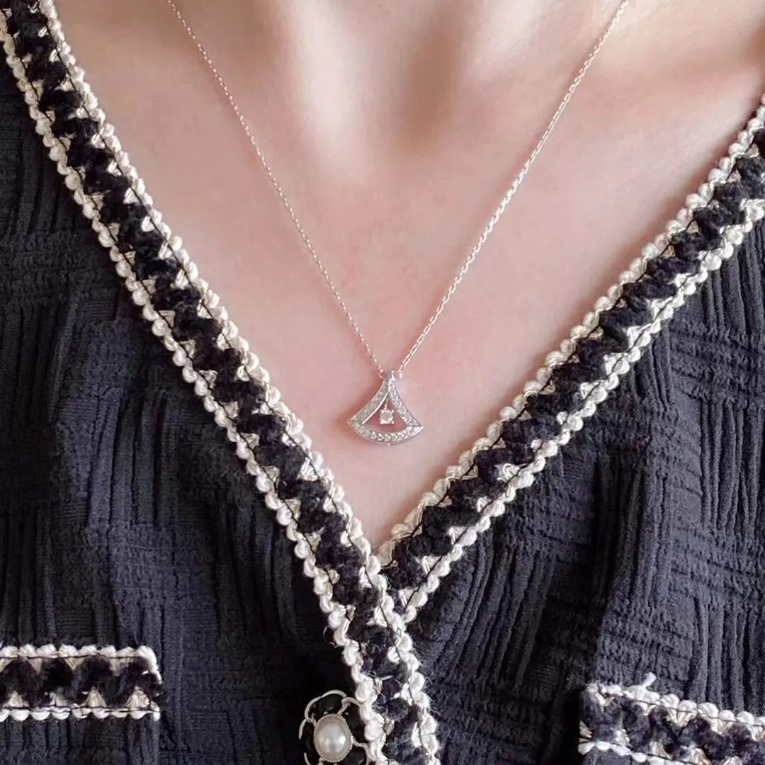 Bulgari Silver Diamond Necklace - Bulgari Diva Dream Silver Diamond