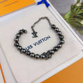 Louis Vuitton Black Bead Bracelet - Premium Quality