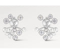 Louis Vuitton Silver Blossom Strass Earrings designer - Louis Vuitton