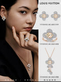 vivienne LV Rose Gold Diamond Pendant - LV Vivienne Rose Gold Diamond