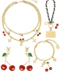 Louis Vuitton Cherry Jewelry - Louis Vuitton Gold Cherry Charm Jewelry