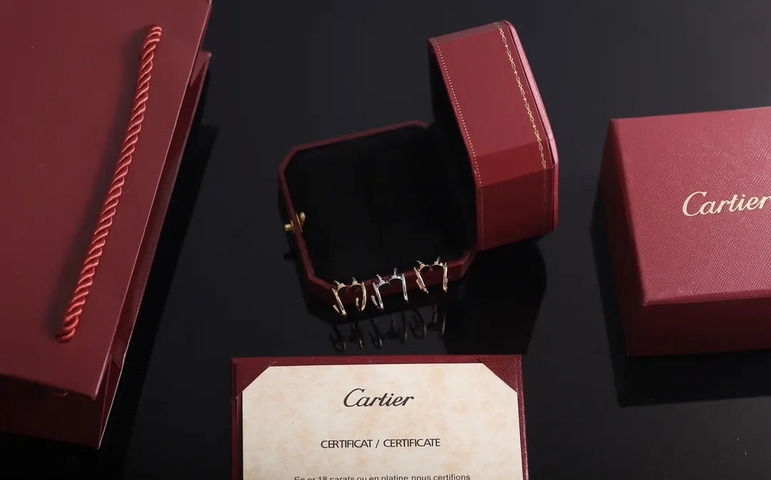 Cartier Love Nail Earrings Set - Gold, Silver, Rose Gold