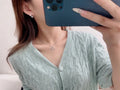 LV Silver Clover Pendant Necklace - Louis Vuitton Charm 2
