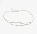 silver Chanel Pearl Crystal Belt - Chanel Pearl & Crystal Belt