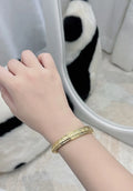 Elegant Gold-Plated Premium Bangle Bracelet