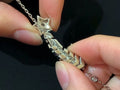 Silver Star Arrow Pendant Necklace - Dazzling Design