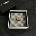 Chanel Gold CC Paris Medallion Ring - Vintage Style