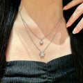 Silver Star Layered Necklace - Dainty Celestial Charm