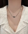 Chanel Silver CC Logo Pendant Necklace - Timeless Style