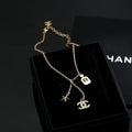 star Chanel Gold Charm Necklace - Chanel Gold Charm Necklace - Star &