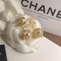 Chanel Gold Pearl Orb Earrings - Designer Statement
